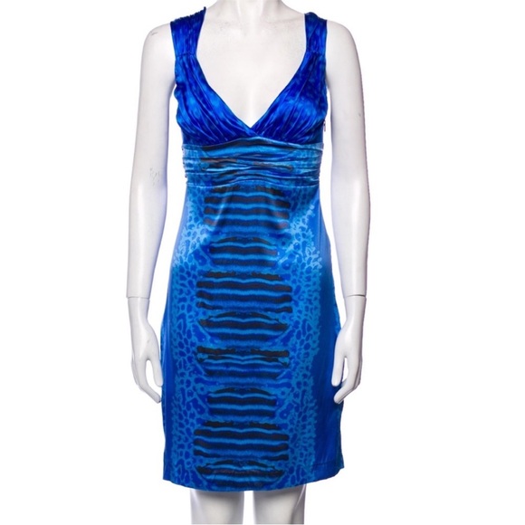 Roberto Cavalli Silk Mini Dress - Size 6 (Medium)